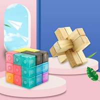 Магнитный конструктор, головоломка из натурального дерева