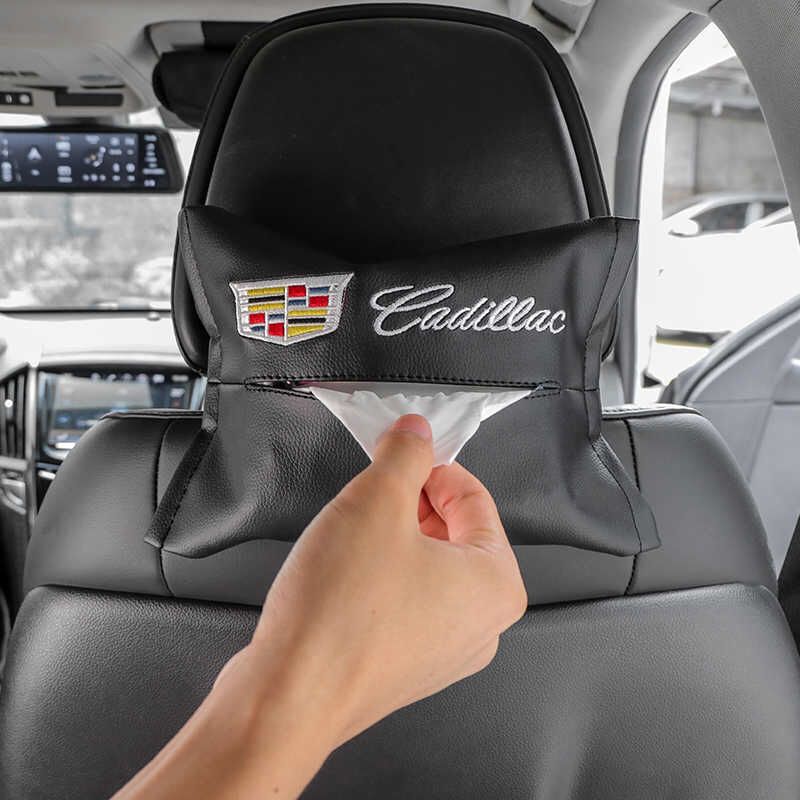 Car Sanitary Paper Box Creative On-board Chair Back Hanging Tissue Box Armrest Box Cushion Bagged Bagged Napkins Box Cover