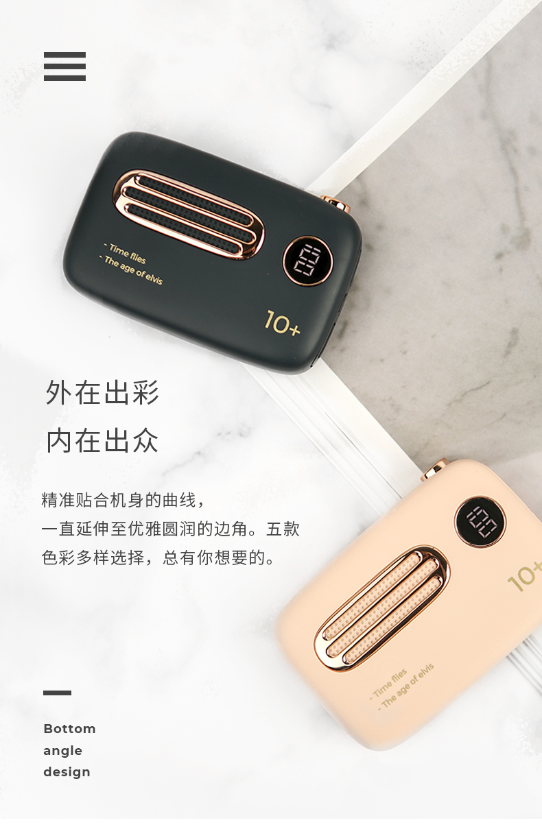 Treasure treasure sạc kho báu dung lượng lớn 10000 mAh siêu mỏng nhỏ cầm tay mini girl dễ thương sáng tạo táo xsmax Huawei p30pro kê vivo điện thoại di động vạn năng sạc điện nhanh - Ngân hàng điện thoại di động pin sạc dự phòng anker