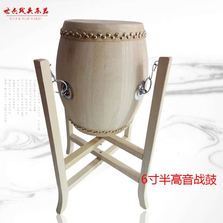 6 5 Inch Semialt Battle Drum Bull Leather Drum Fight Drums Tenor Bull Pistasteo White Embryo Drum Log Hall Drum