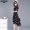 Đầm voan chấm bi nữ mùa hè 2019 khí chất mới eo thon váy cao cấp Váy cổ chữ V - Sản phẩm HOT