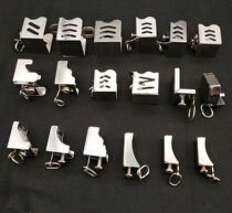 New and old-fashioned curtain track accessories stainless steel seal thickened hard square rail straight rail curved rail metal plug plug
