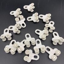 Curtain track accessories roller new and old straight rail curved rail rail silent slide rail walking wheel nano-slip wheel four-wheel