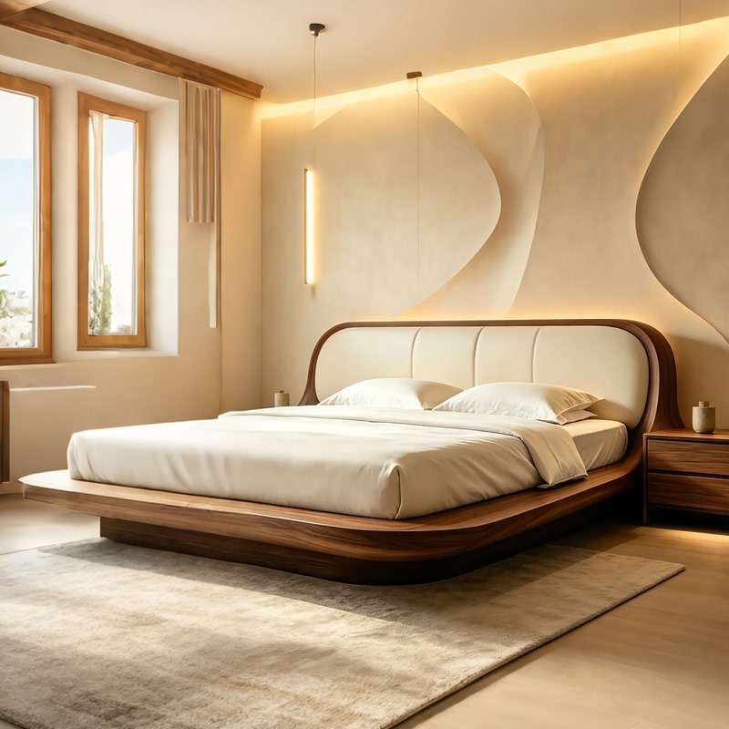 Medieval-Style Master Bedroom 1.8m Medieval-Style Walnut Solid Wood Wedding Bed High-End Bedroom 2m X 2.2m Double Bed Medieval-Style Master Bedroom 1.8m Medieval-Style Walnut Solid Wood Wedding Bed High-End Bedroom 2m X 2.2m Double Bed