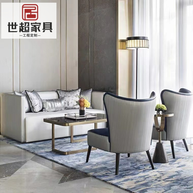 Modern minimalist in talks to host the sofa Guest House Sales Office of the Beauty House House Trio Places Table And Chairs Combo-Taobao