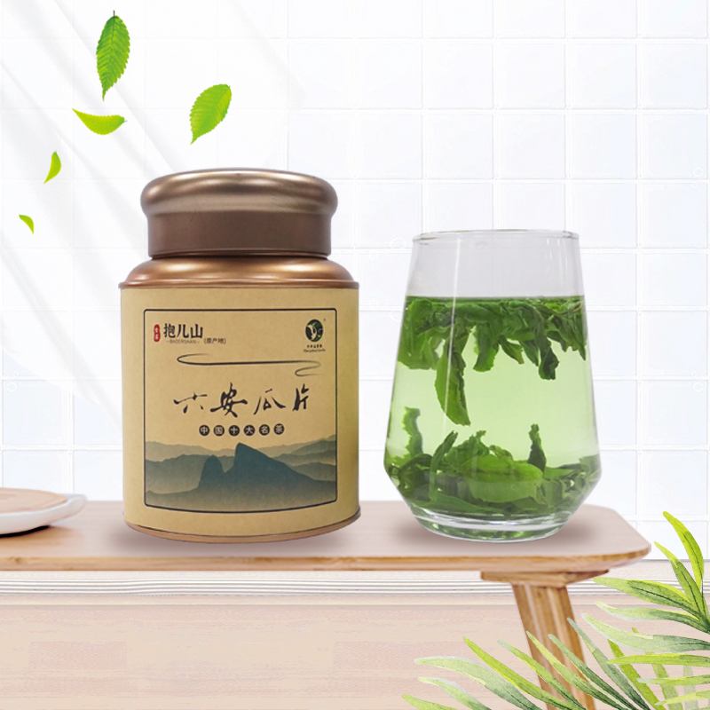 Longevity Jinjiazhai Lu'an Melon Piece Origin Jinzhai Baoer Mountain Alpine Tea Green Tea 125g Canned Tea