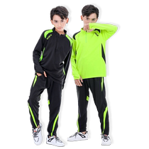 Long-sleeved football training suit for men and women autumn and winter childrens adult football jersey custom mens team uniform appearance uniform