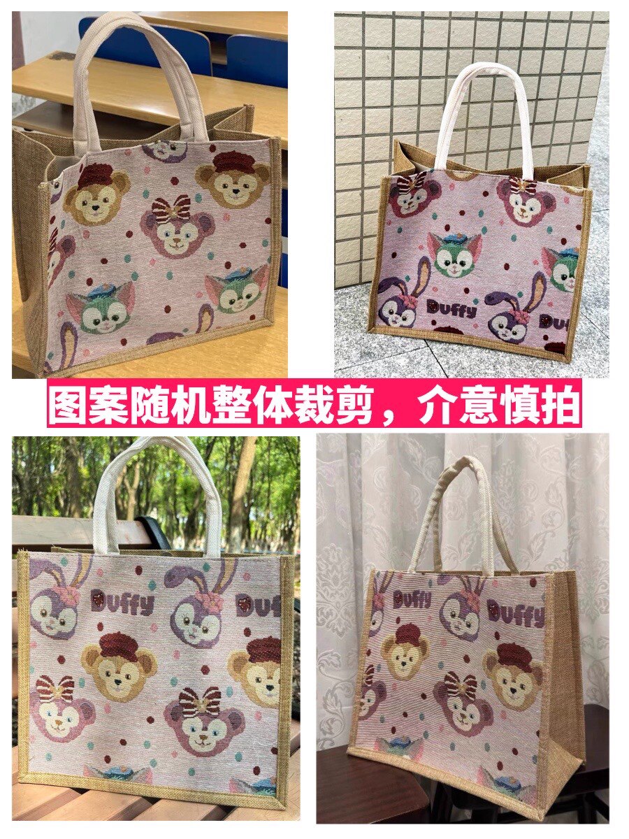 Вместительный и большой шоппер, льняная сумка 无品牌/无注册商标 