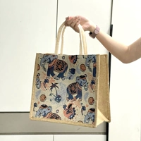 Большая горизонтальная версия [Слон] с магнитной пряжкой, улучшенная сумка из хлопка.