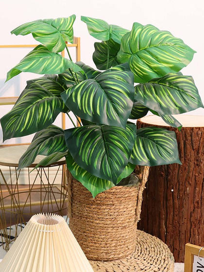 Scandinavian ins Style Landscaping with Desktop Ornaments, Bedroom Bedside, Entrance Hall Decoration, Home Artificial Green Plant Bonsai