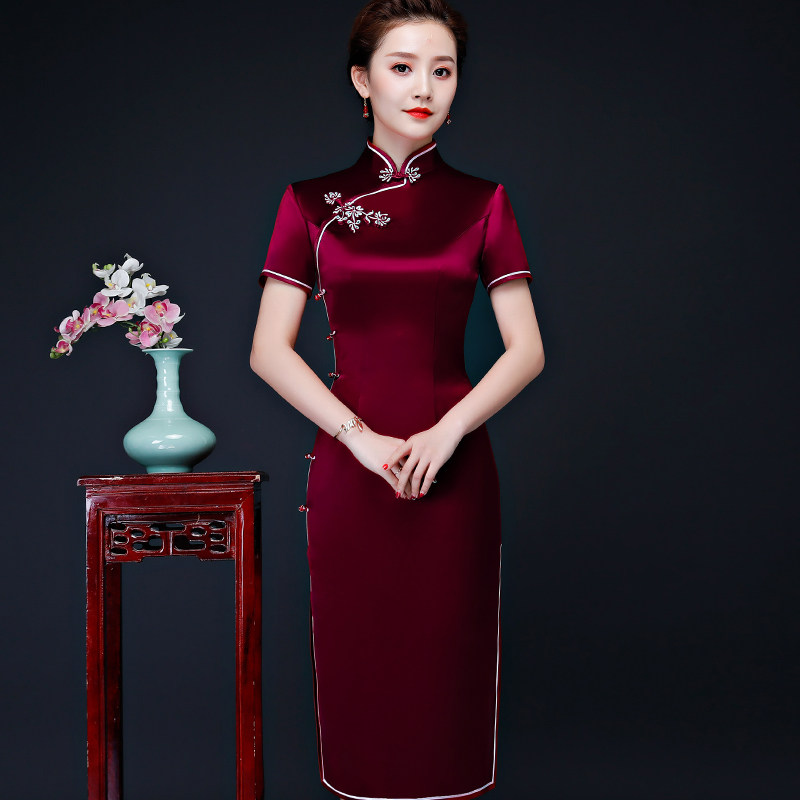 Mom Wedding Banquet Banquet Children Married Improved Wedding Dress in the Summer