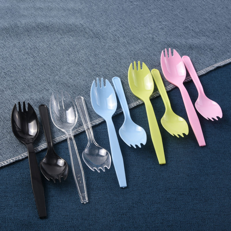 Spoon Sweet Spoons Tablespoon Ice Cream Scoop Spoons students Children's fruit salvaging cutlery sets plastic disposable