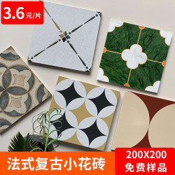 French retro small tiles cream style bathroom tiles tiles toilet kitchen wall tiles balcony floor tiles