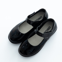 Girl Black Leather Shoes 2021 Summer Children Campus Performance Shoes Spring Autumn Season Girls Wear and breathable single shoe children shoes