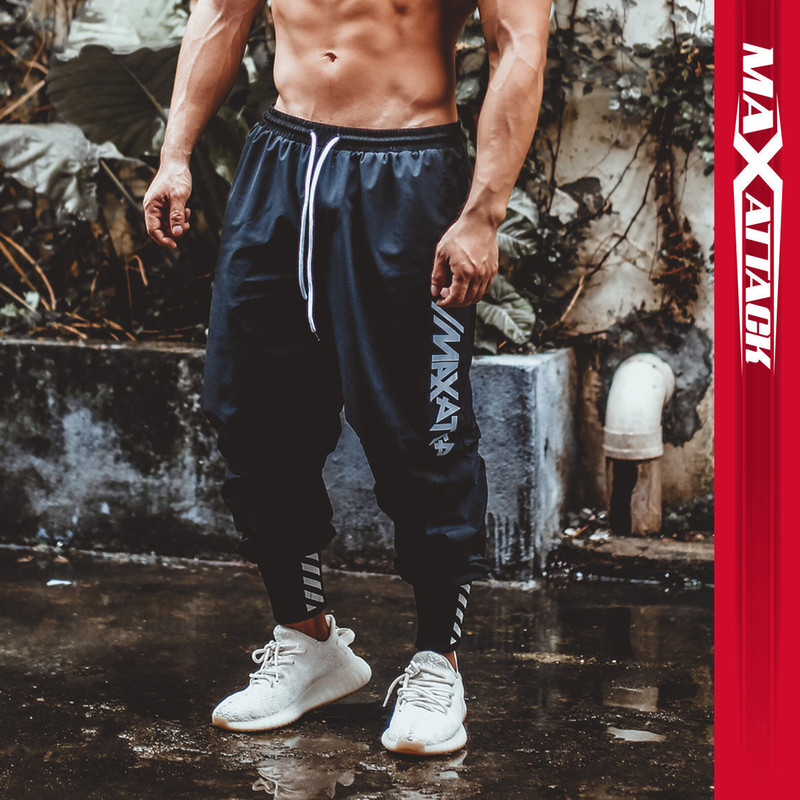 Maxattack Loose-Fitting Sports Pants with Cuffs, Quick-Drying, Thin, Training, Squat, Muscle Brothers, Casual Fitness Pants Maxattack Loose-Fitting Sports Pants with Cuffs, Quick-Drying, Thin, Training, Squat, Muscle Brothers, Casual Fitness Pants
