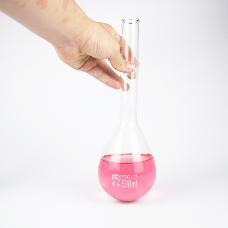 Nitrogen-determining flask Kjeldahl flask K's flask long-neck distillation nitrogen-determining flask 100 250 500 1000ml