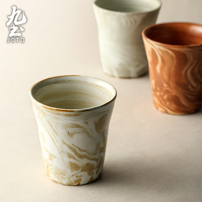 Nine Earth Day Style Coffee Cup Handmade Gill Creative Ceramic Mug Minimalist Home Milk Cup Teacup Lovers Pair Cup