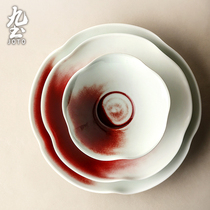 Nine Earth Day Style Handmade Ceramic Bowls Dish Petals Dish Home Rice Bowls Dishes Dish Western Food Pastry Dish Creative Eater Group