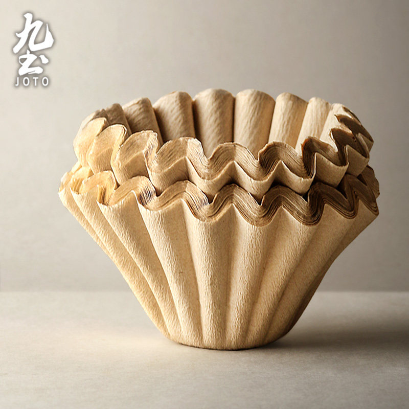 Nine soil basket cake filter paper 2-4 servings puree coffee accessories hand-brewed coffee filter paper large filter paper coffee