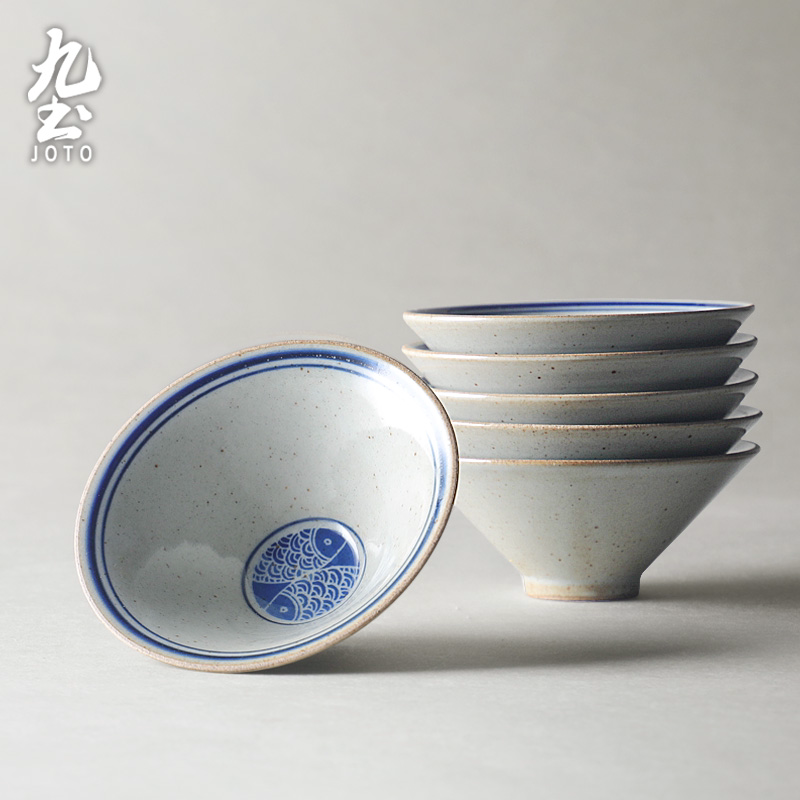 Nine Tumulo Gasawara Master Kung Fu Tea Art Day Style Tea Ceremony Tea Drinking Cup Imitation of the Ming Dynasty Water Po Shuangyu Artisanal Drawing-Taobao