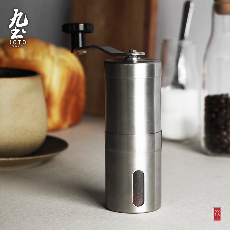Nine-soil hand shake coffee bean device for portable small simple ceramic grinding core solid stainless steel durable bean machine