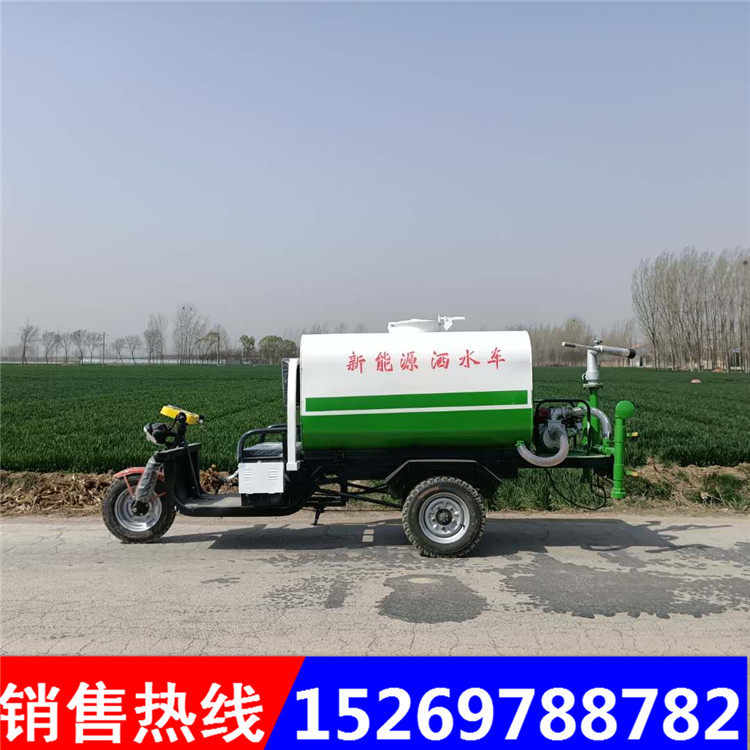 New energy electric three-wheel sprinkler site with engineering building dust reduction small high pressure water gun fog cannon sprinkler truck