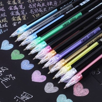 Самая ослепительная 12 -корлорная металлическая ручка (черная карта бумага)