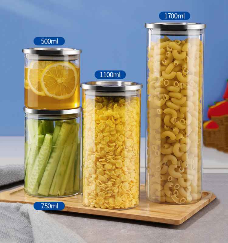 Grain storage box grain storage jar rice cans grain beans beans dry food sealed glass bottle
