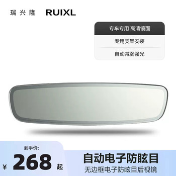 Electronic Anti-Glare Rearview Mirror, Automatic Anti-High Beam In-Car Reversing Mirror, Special Car Intelligent Anti-Glare Reflector