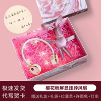 [Роскошная подарочная коробка] Розовая сакура + Кролик желаний + Рафия + Фонарики