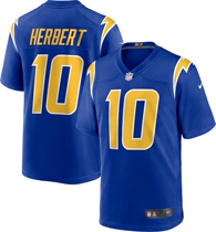 NFL洛杉矶闪电队Los Angeles Chargers10号HERBERT刺绣球衣训练