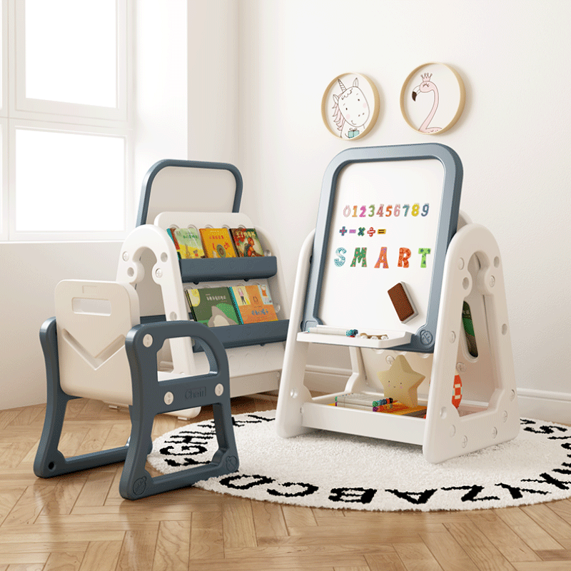 Children's drawing board can be wiped kindergarten desk writing desk chair cover writing whiteboard magnetic blackboard home baby graffiti