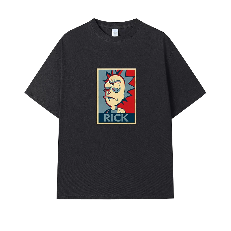Фанатская футболка Desperate Poisoner Co -name Rick and Morty T -shirt Rick and Morty Мужчины и Женщины Аниме Студентская пара одежда