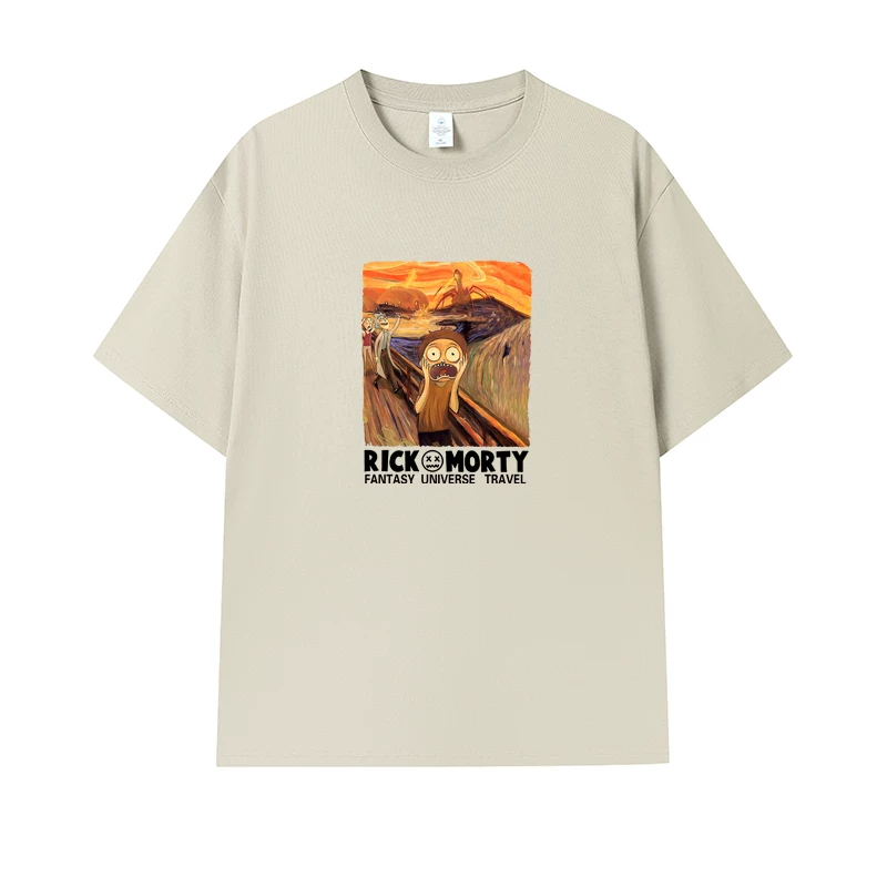 Фанатская футболка Desperate Poisoner Co -name Rick and Morty T -shirt Rick and Morty Мужчины и Женщины Аниме Студентская пара одежда