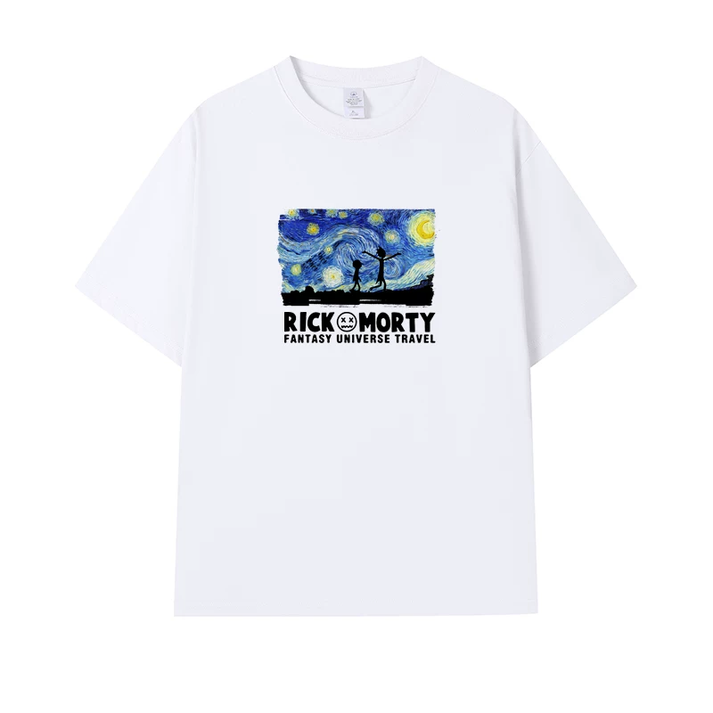 Фанатская футболка Desperate Poisoner Co -name Rick and Morty T -shirt Rick and Morty Мужчины и Женщины Аниме Студентская пара одежда