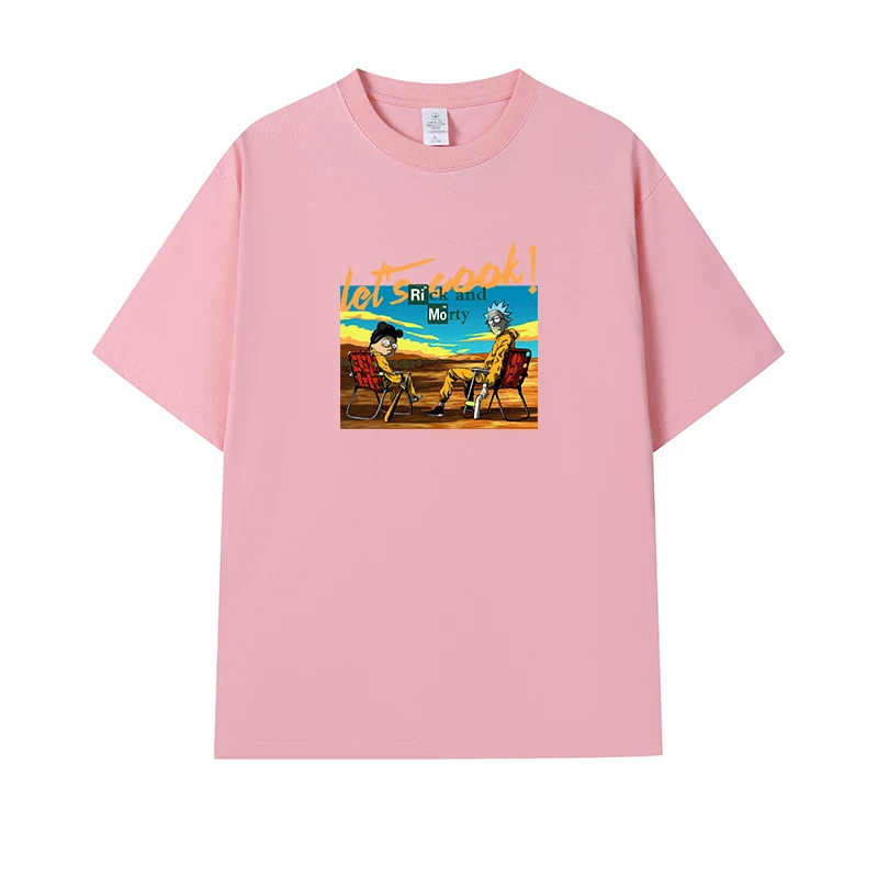 Фанатская футболка Desperate Poisoner Co -name Rick and Morty T -shirt Rick and Morty Мужчины и Женщины Аниме Студентская пара одежда