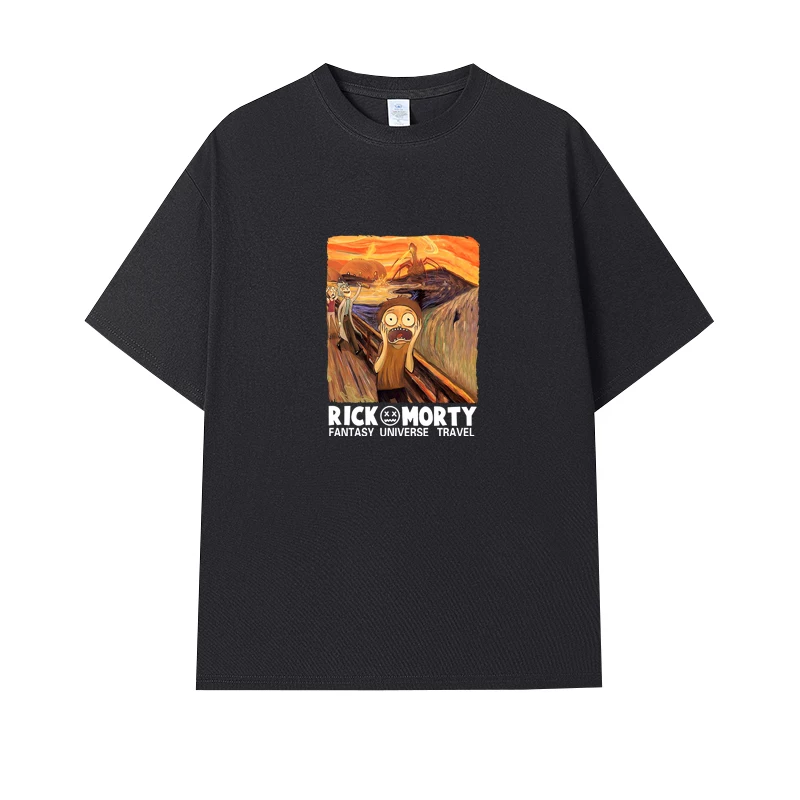 Фанатская футболка Desperate Poisoner Co -name Rick and Morty T -shirt Rick and Morty Мужчины и Женщины Аниме Студентская пара одежда