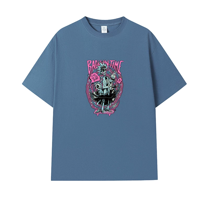 Фанатская футболка Desperate Poisoner Co -name Rick and Morty T -shirt Rick and Morty Мужчины и Женщины Аниме Студентская пара одежда
