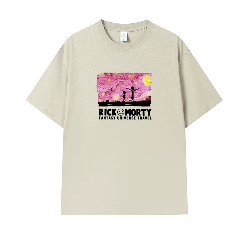 Фанатская футболка Desperate Poisoner Co -name Rick and Morty T -shirt Rick and Morty Мужчины и Женщины Аниме Студентская пара одежда