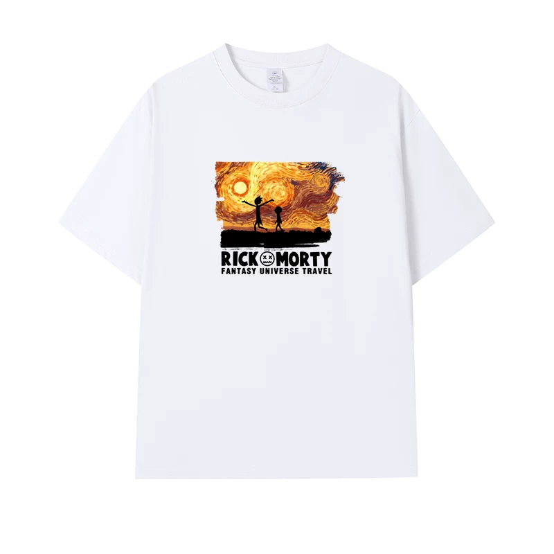 Фанатская футболка Desperate Poisoner Co -name Rick and Morty T -shirt Rick and Morty Мужчины и Женщины Аниме Студентская пара одежда