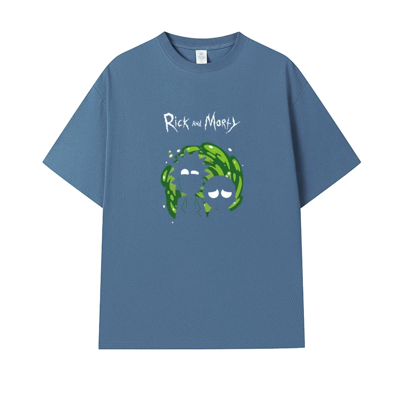 Фанатская футболка Desperate Poisoner Co -name Rick and Morty T -shirt Rick and Morty Мужчины и Женщины Аниме Студентская пара одежда