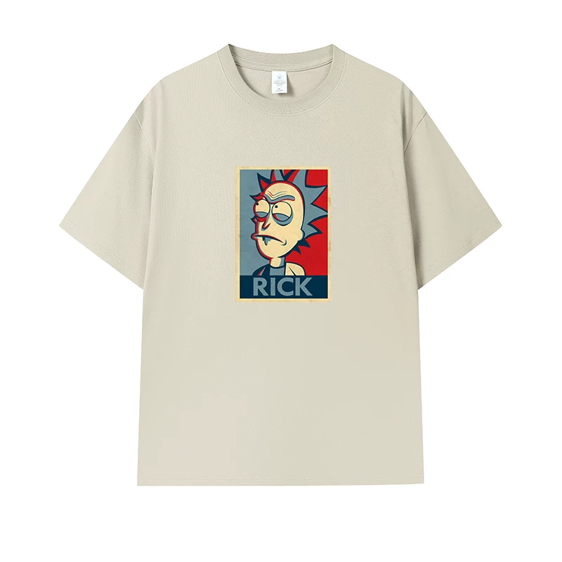 Фанатская футболка Desperate Poisoner Co -name Rick and Morty T -shirt Rick and Morty Мужчины и Женщины Аниме Студентская пара одежда