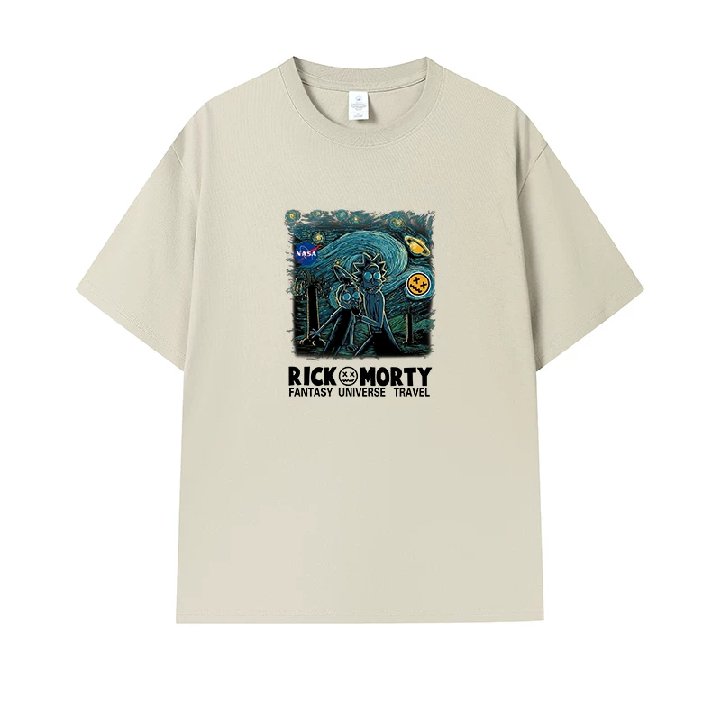Фанатская футболка Desperate Poisoner Co -name Rick and Morty T -shirt Rick and Morty Мужчины и Женщины Аниме Студентская пара одежда