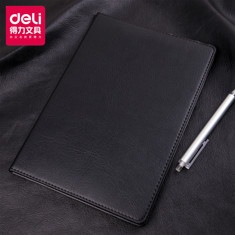 deli effective 7900 7901 7902 7903 leather notebook notepad 18k 32k 48k business college students postgraduate entrance examination small portable large thickened book