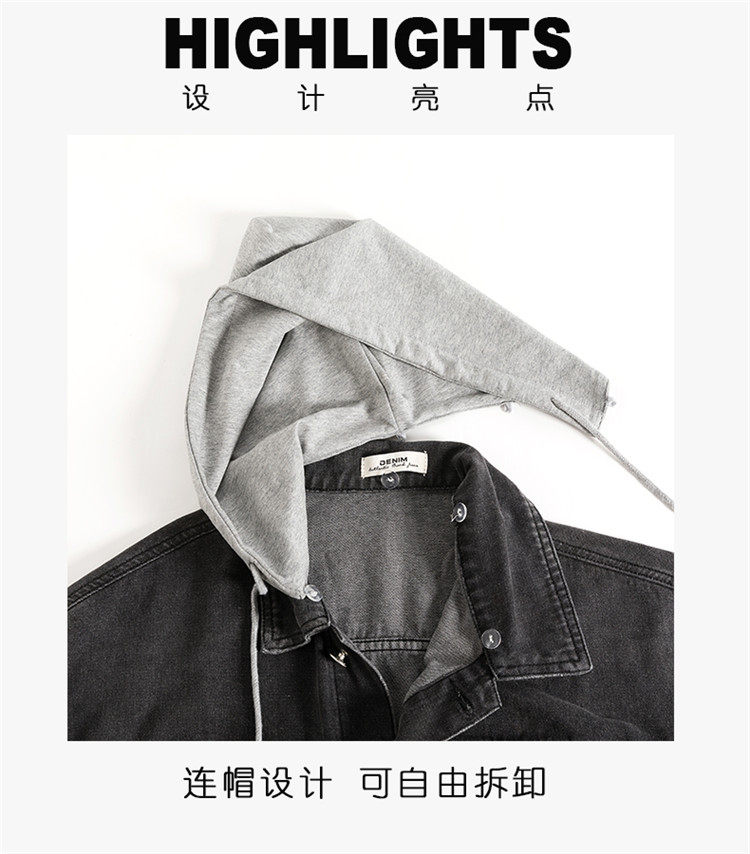 товар из китая 13岁男孩秋季潮流宽松外套12青少年14初中学生牛仔夹克15大童男装 No brand