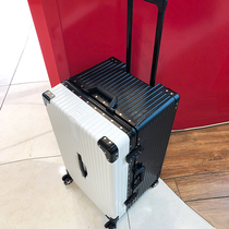 Large-capacity luggage female ins net red new trolley password leather case male suitcase strong and durable thickening