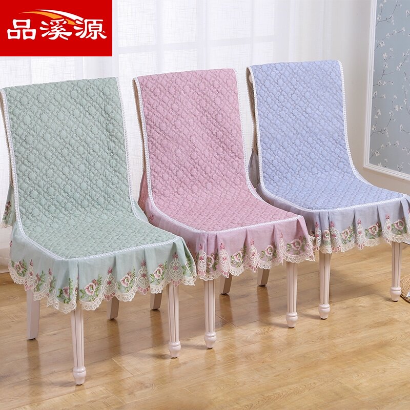 Chair cover cover Nordic dining chair cover cover thickened chair cover cushion backrest one-piece household non-slip one-piece chair cushion