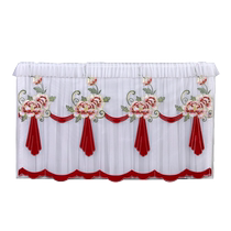 New LCD TV dust cover cover 85 inches 65 wall-mounted Chinese 75 lace curtain cover does not take off when turned on