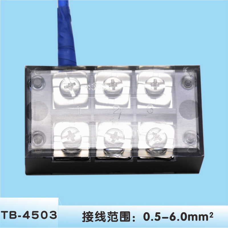 3-bit brass wiring end subtable 4-square wire connector Quick-joint TB4503 wire triage row 380v stud