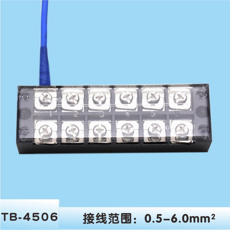 TB4506 wiring terminal subpostulator bits 380v post terminal row electric box wiring row wire machine squared